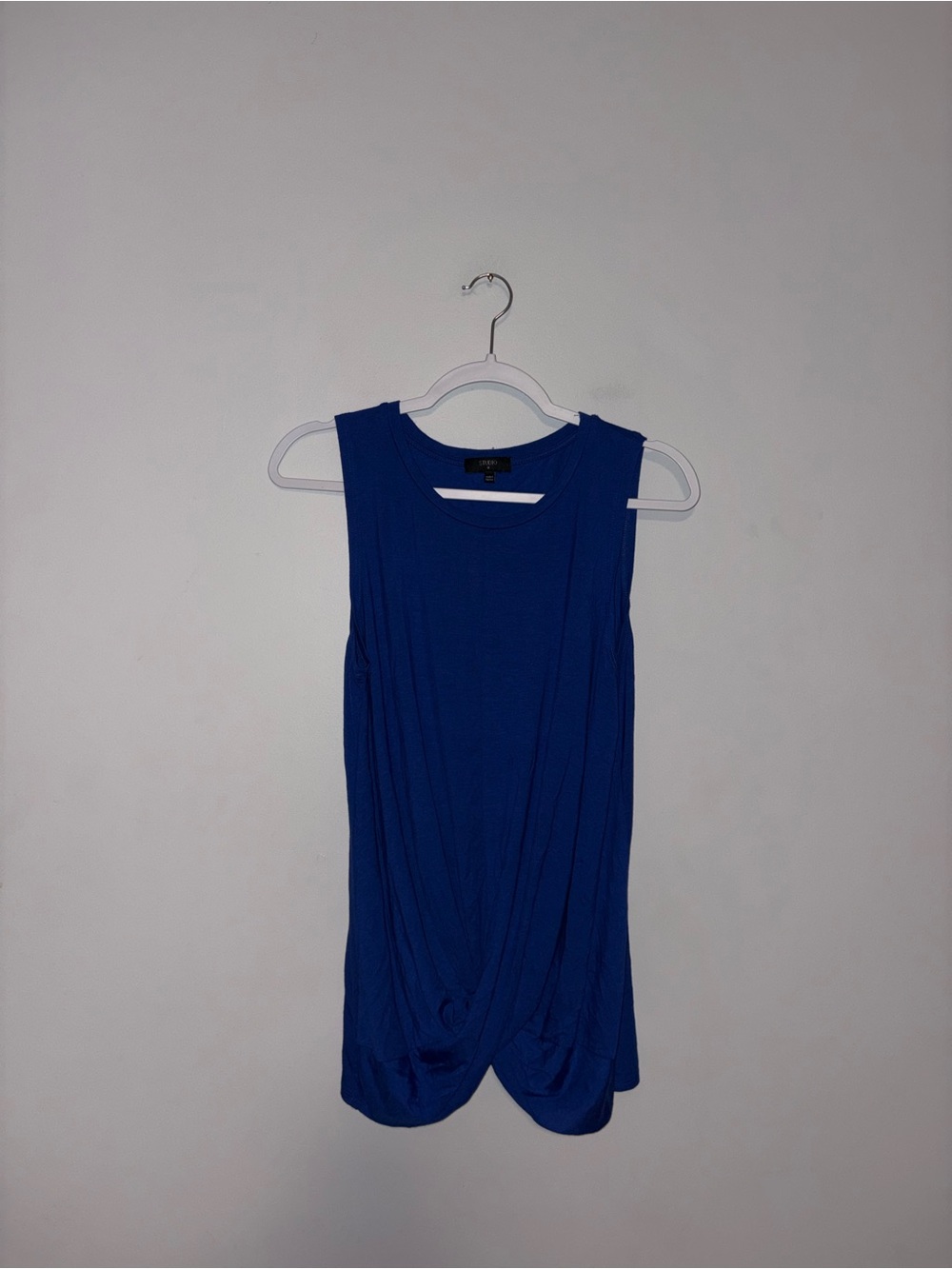 Studio | Blue Twist Front Tank | Size Medium